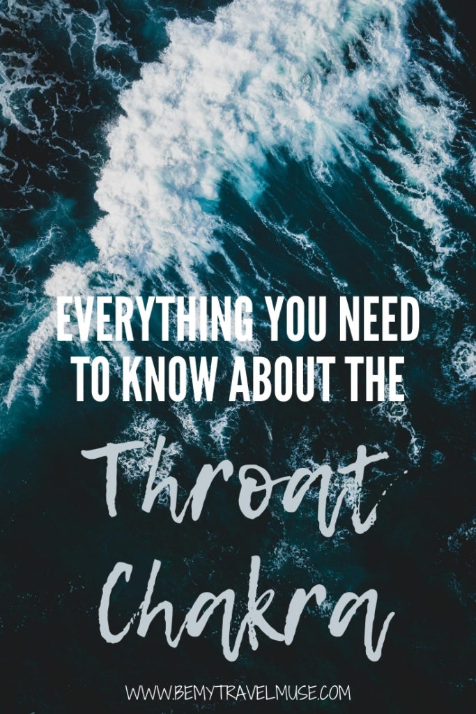 Everything you need to know about throat chakra: click to find out where throat chakra is located, its meaning, words of affirmation to strengthen your throat chakra, and what to do when it is out of balance. #ThroatChakra