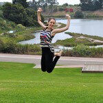 Ava Jumping at UCSB