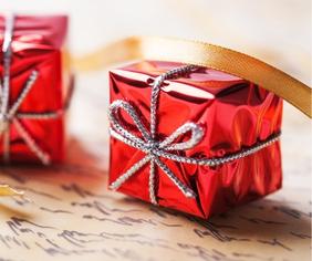 Shiny holiday packaging
