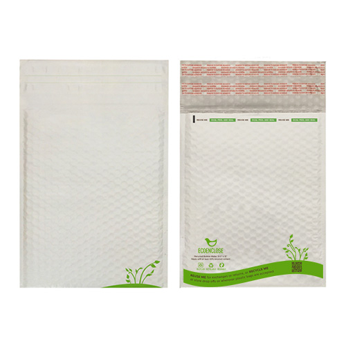 bubble envelopes with recycled plastic