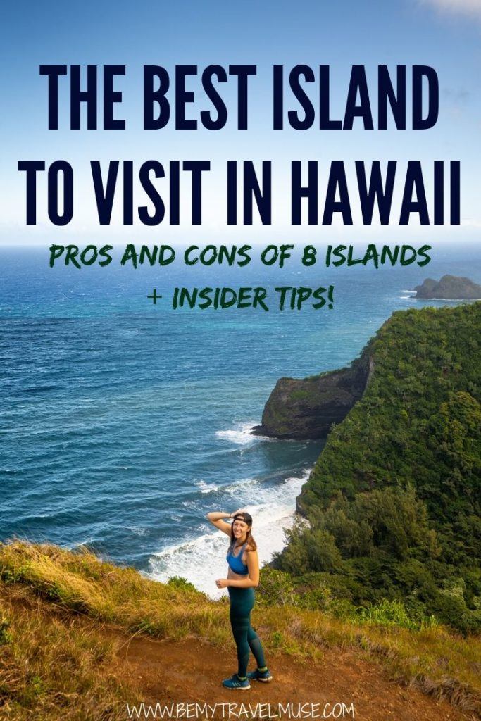 Visiting Hawaii soon? If you are wondering which island in Hawaii is the best to visit, this article is for you! A complete breakdown of the pros and cons of each island, including Oahu, Maui, Big Island of Hawaii, Kauai, Lanai, Molokai, Niihau and Kahoolawe, will help you figure out which island is the best for your travel style.