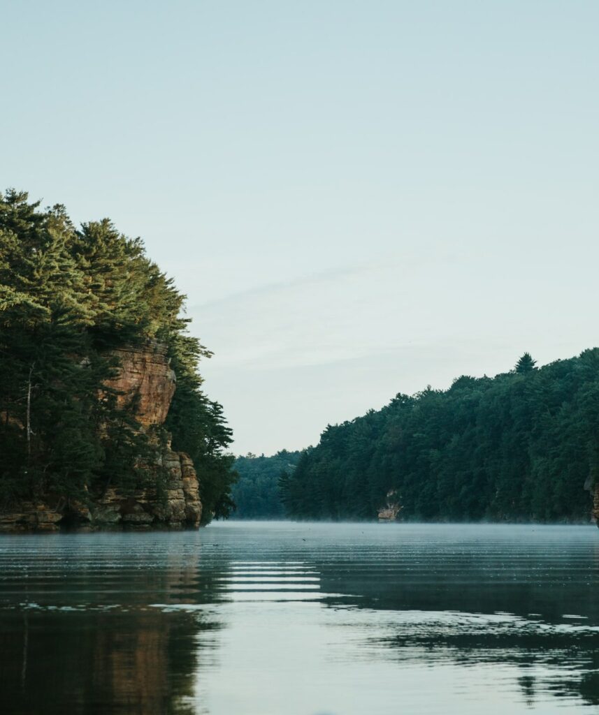 A lake in Wisconsin Dells, Wisconsin.