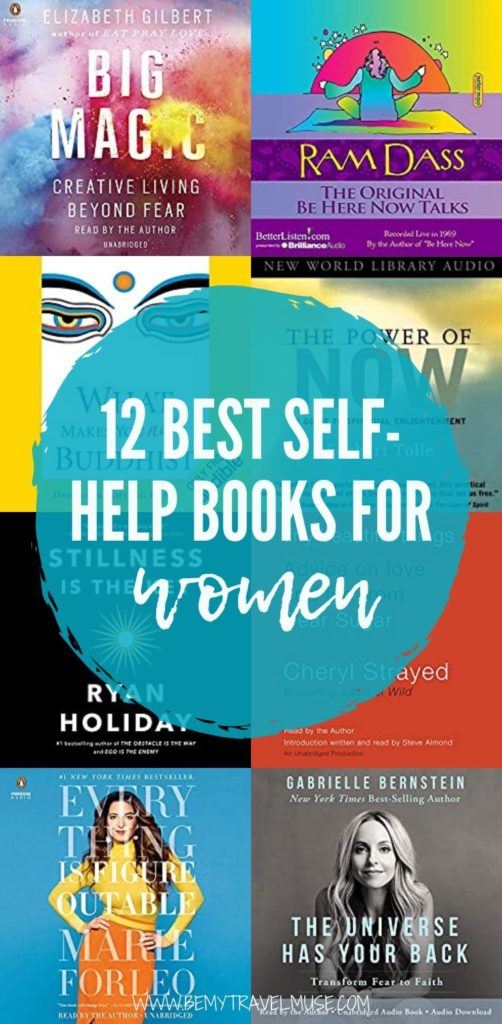 Here are 12 of the best self-help books for women. Authors include Elizabeth Gilbert, Marie Forleo, Gabrielle Bernstein and more. If you are looking for books that will help you improve your life, make you happier, click to check them out now. All books recommended are available in audiobooks! #SelfHelp