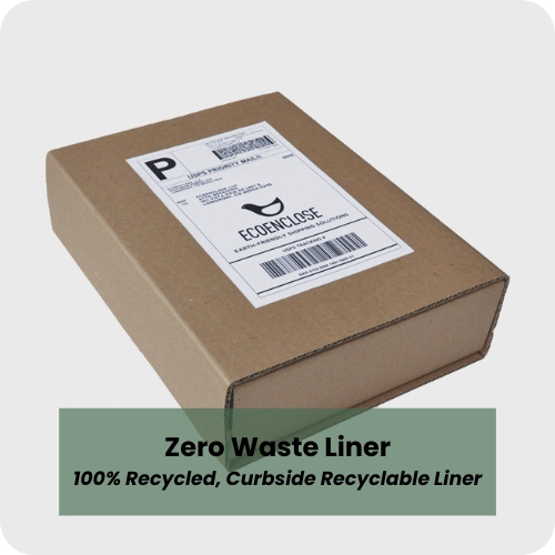 100% Recycled White Sheet Labels on Zero Waste Liner 100% Recycled White Sheet Labels on Zero Waste Liner