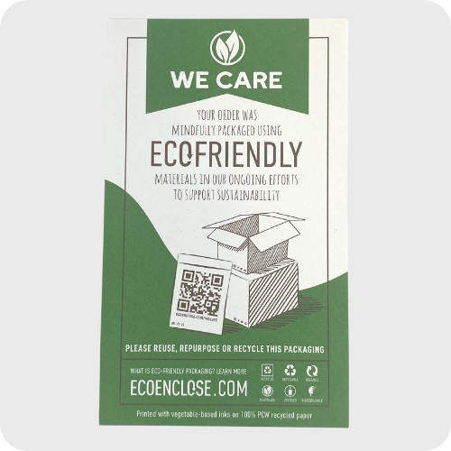 product recycling information cards
