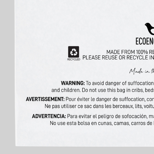 suffocation warning on poly bag