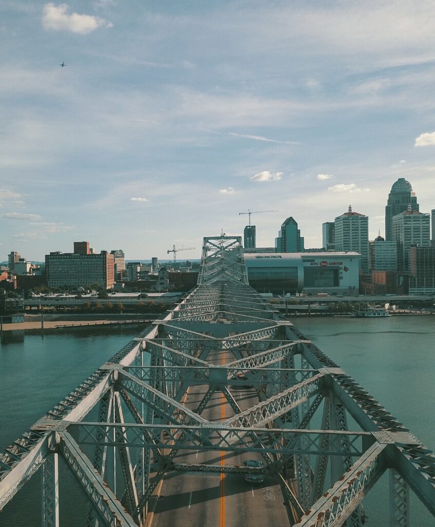A bridge in Louisville, Kentucky.