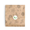 Decorative 100% Recycled Tissue Paper - Black Pinecone on Kraft - 20 x 30"