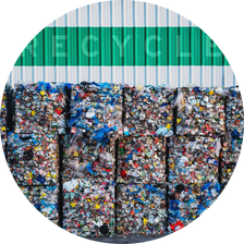 bales of recycled aluminum