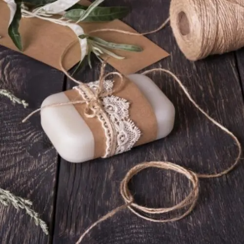 soap wrap with renewable twine