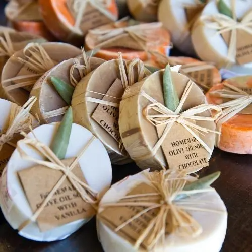 soap with recycled tags