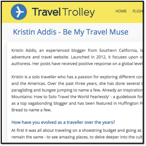bemytravelmuse Travel trolley